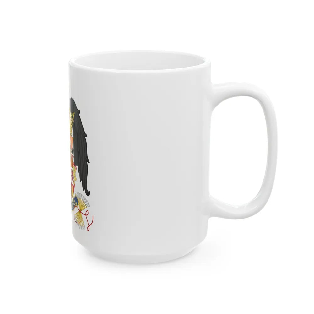 Coat of Arms of Queen Isabella of Castile (1492-1504) - White Coffee Mug-Go Mug Yourself