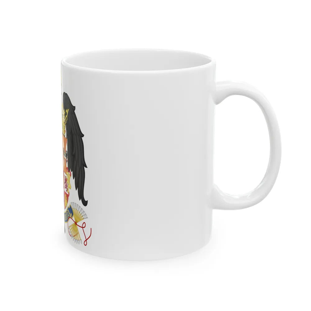 Coat of Arms of Queen Isabella of Castile (1492-1504) - White Coffee Mug-Go Mug Yourself