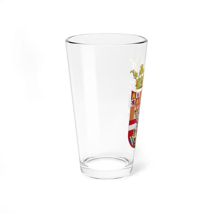 Coat of Arms of Queen Joanna of Castile (Spain) (Coat of Arms) Pint Glass 16oz - Go Mug Yourself