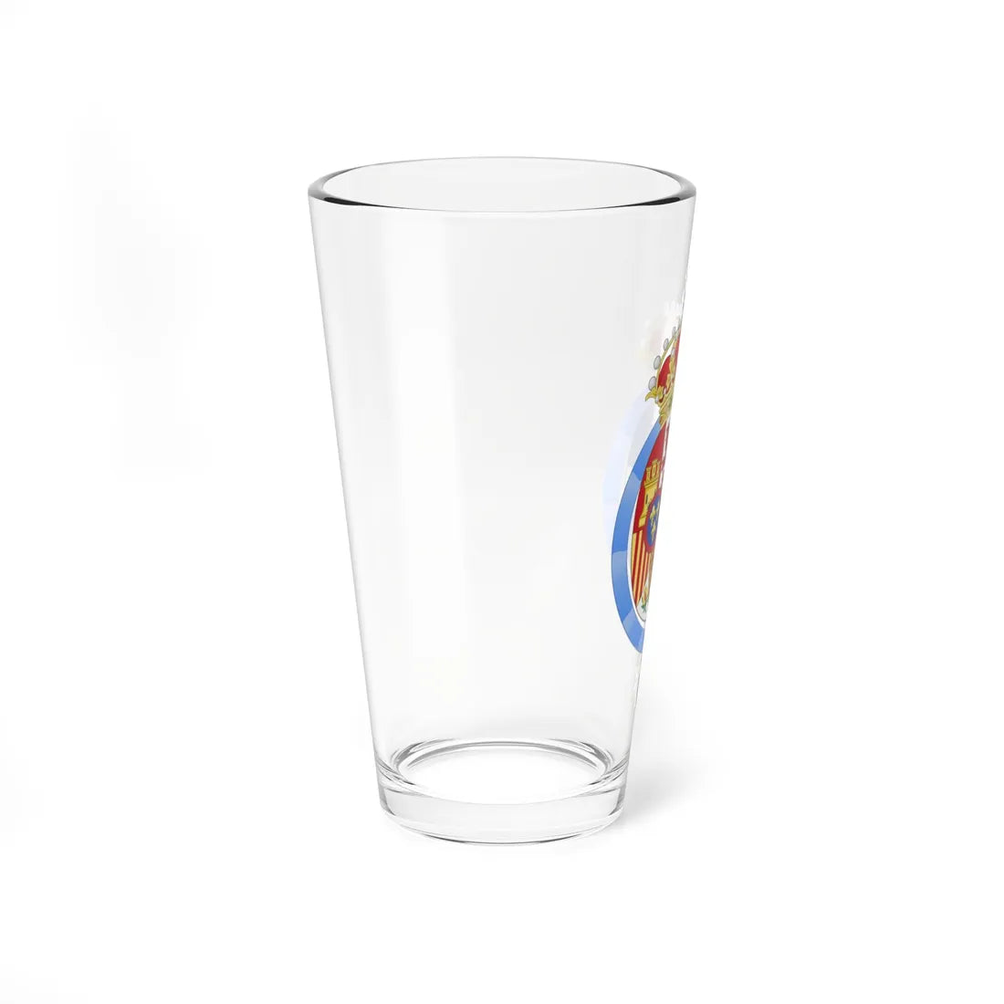 Coat of arms of Queen Sofia of Spain Order of Seraphim (Sweden) (Coat of Arms) Pint Glass 16oz - Go Mug Yourself