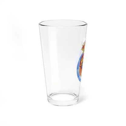 Coat of arms of Queen Sofia of Spain Order of Seraphim (Sweden) (Coat of Arms) Pint Glass 16oz - Go Mug Yourself