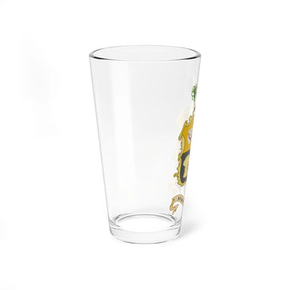 Coat of arms of Queensland 1893 (Australia) (Coat of Arms) Pint Glass 16oz - Go Mug Yourself