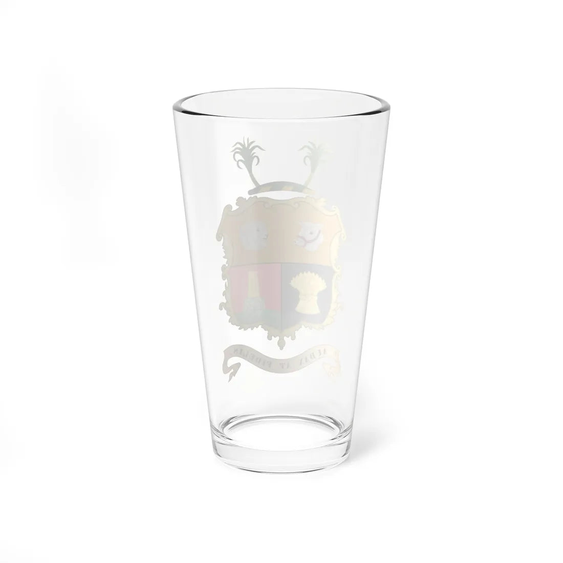Coat of arms of Queensland 1893 (Australia) (Coat of Arms) Pint Glass 16oz - Go Mug Yourself