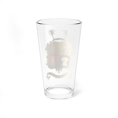 Coat of arms of Queensland 1893 (Australia) (Coat of Arms) Pint Glass 16oz - Go Mug Yourself