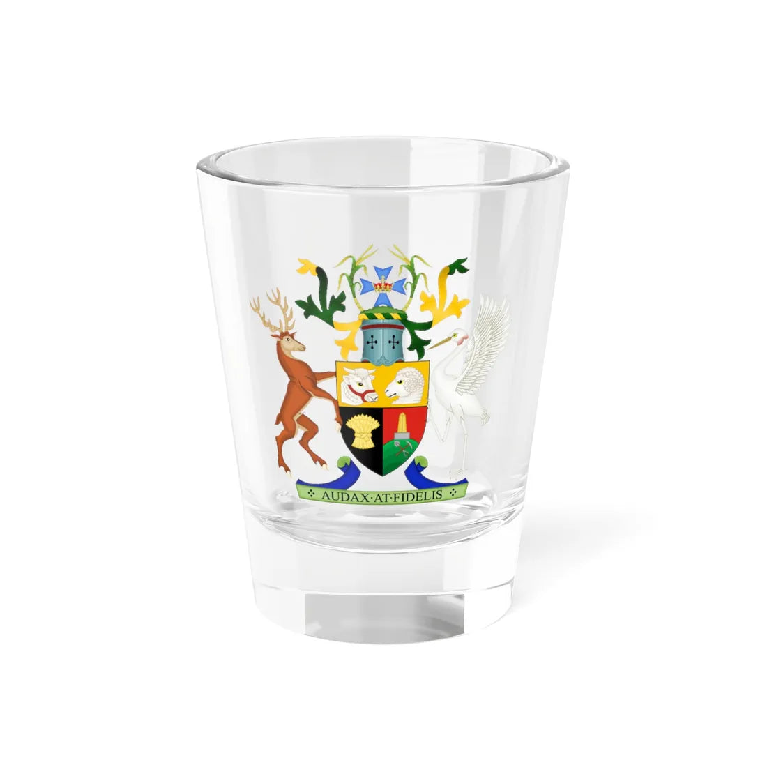 Coat of Arms of Queensland (Australia) (Coat of Arms) Shot Glass 1.5oz 1.5oz - Go Mug Yourself