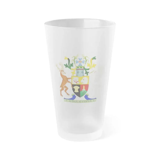 Coat of Arms of Queensland - Frosted Pint Glass 16oz Default Title - Go Mug Yourself