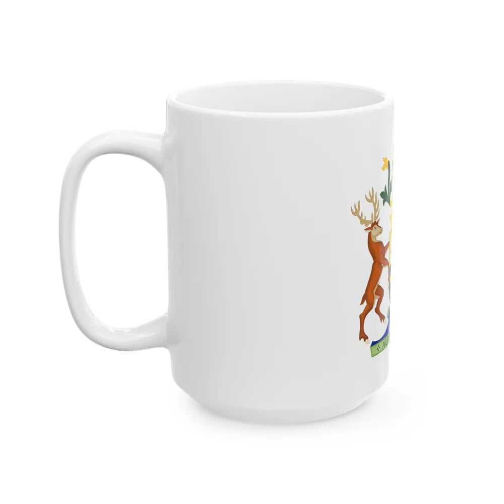 Coat of Arms of Queensland - White Coffee Mug-Go Mug Yourself