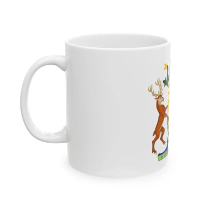 Coat of Arms of Queensland - White Coffee Mug-Go Mug Yourself