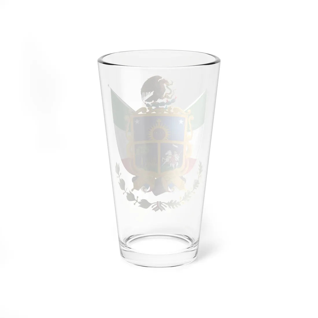 Coat of arms of Queretaro (Mexico) (Coat of Arms) Pint Glass 16oz - Go Mug Yourself