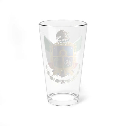 Coat of arms of Queretaro (Mexico) (Coat of Arms) Pint Glass 16oz - Go Mug Yourself