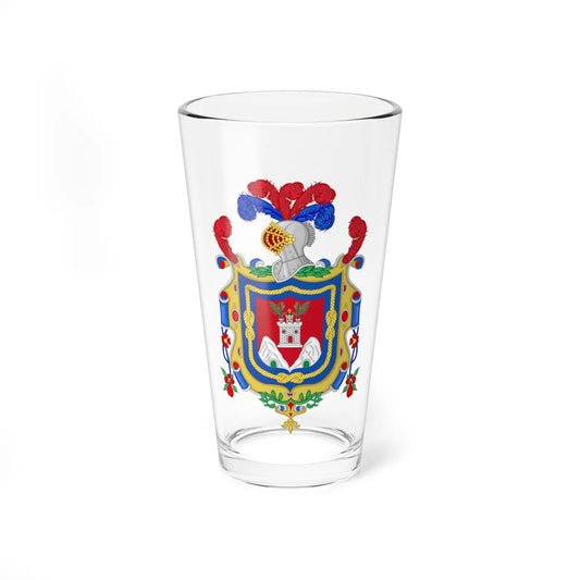 Coat of Arms of Quito (Spain) (Coat of Arms) Pint Glass 16oz 16oz - Go Mug Yourself