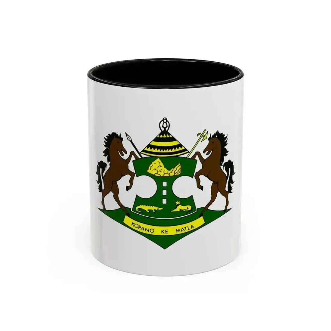 Coat of arms of QwaQwa - Accent Coffee Mug 11oz Black - Go Mug Yourself