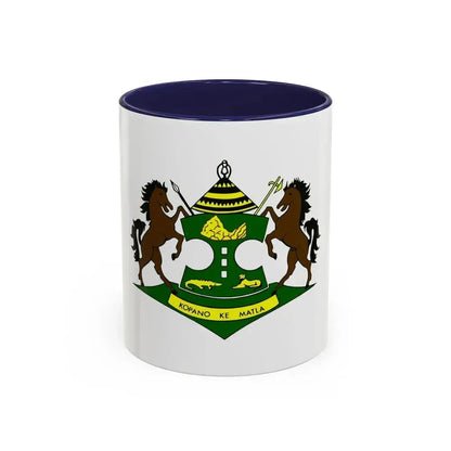 Coat of arms of QwaQwa - Accent Coffee Mug 11oz Navy - Go Mug Yourself