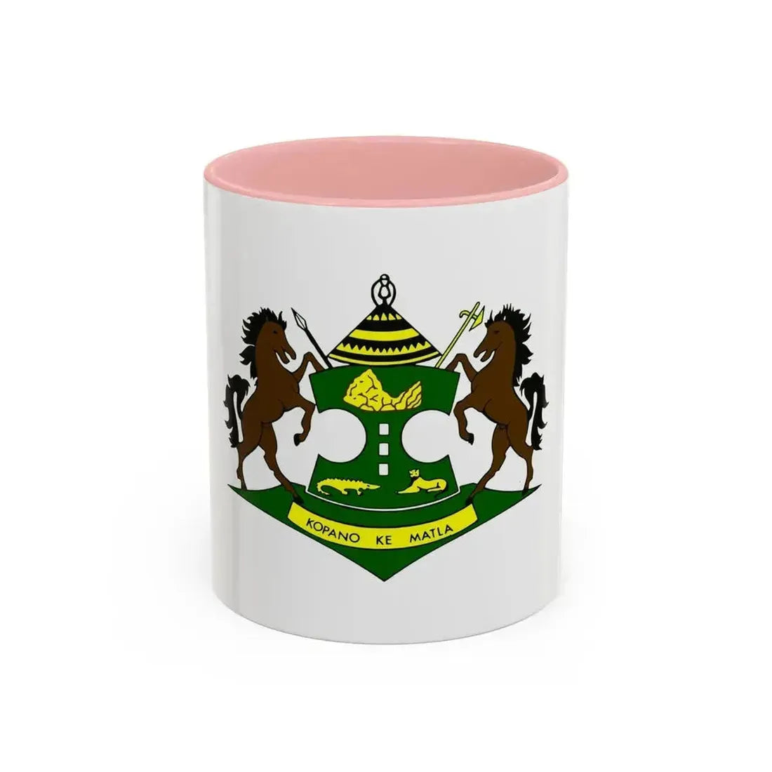 Coat of arms of QwaQwa - Accent Coffee Mug 11oz Pink - Go Mug Yourself