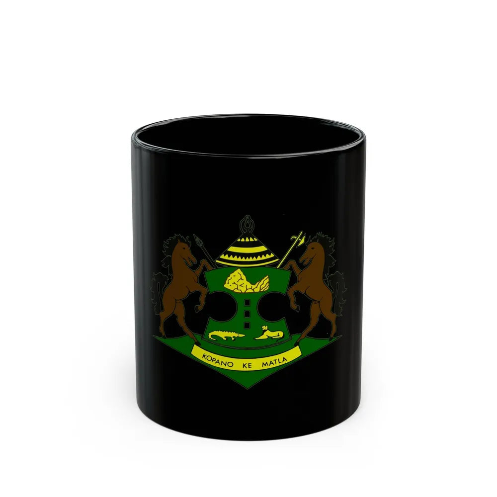 Coat of arms of QwaQwa - Black Coffee Mug-11oz-Go Mug Yourself