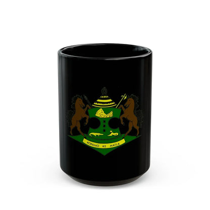 Coat of arms of QwaQwa - Black Coffee Mug-15oz-Go Mug Yourself