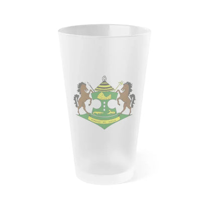 Coat of arms of QwaQwa - Frosted Pint Glass 16oz Default Title - Go Mug Yourself