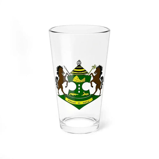 Coat of arms of QwaQwa - Pint Glass 16oz 16oz - Go Mug Yourself