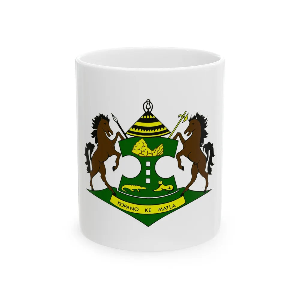 Coat of arms of QwaQwa - White Coffee Mug-11oz-Go Mug Yourself