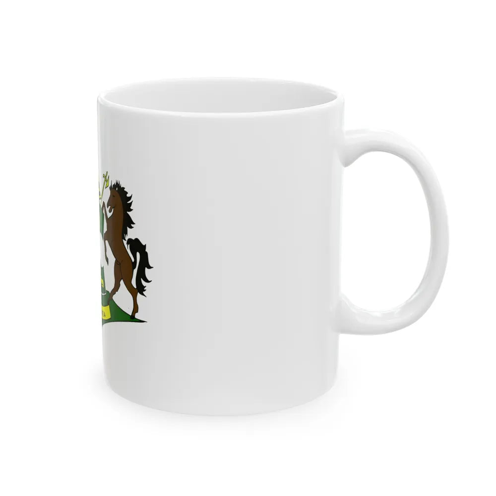 Coat of arms of QwaQwa - White Coffee Mug-Go Mug Yourself