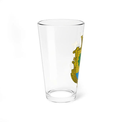 Coat of arms of Raiki Vinnytsia Raion (Ukraine) (Coat of Arms) Pint Glass 16oz - Go Mug Yourself