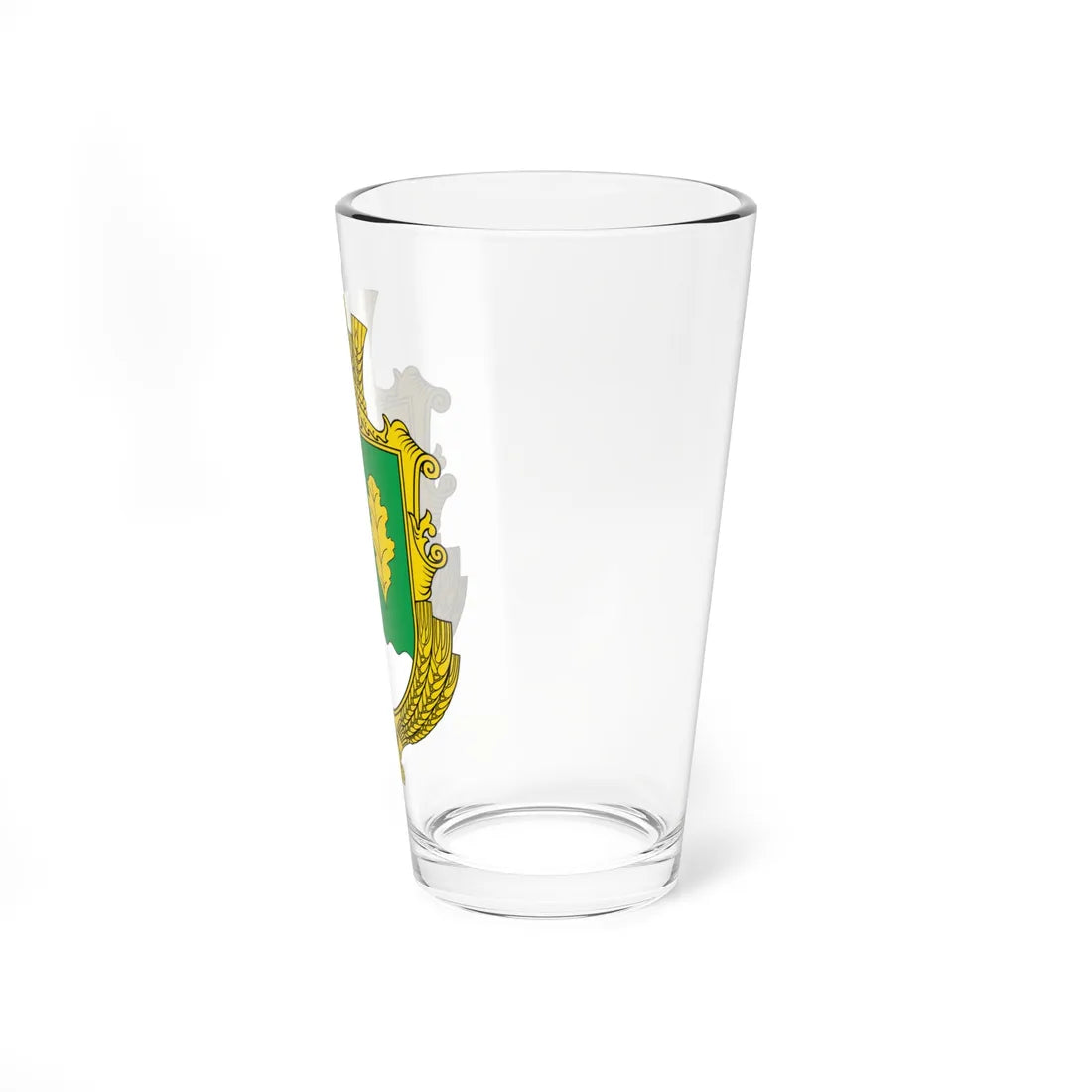 Coat of arms of Raiki Vinnytsia Raion (Ukraine) (Coat of Arms) Pint Glass 16oz - Go Mug Yourself