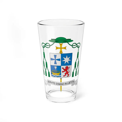 Coat of arms of Raimo Goyarrola (Finland) (Coat of Arms) Pint Glass 16oz 16oz - Go Mug Yourself