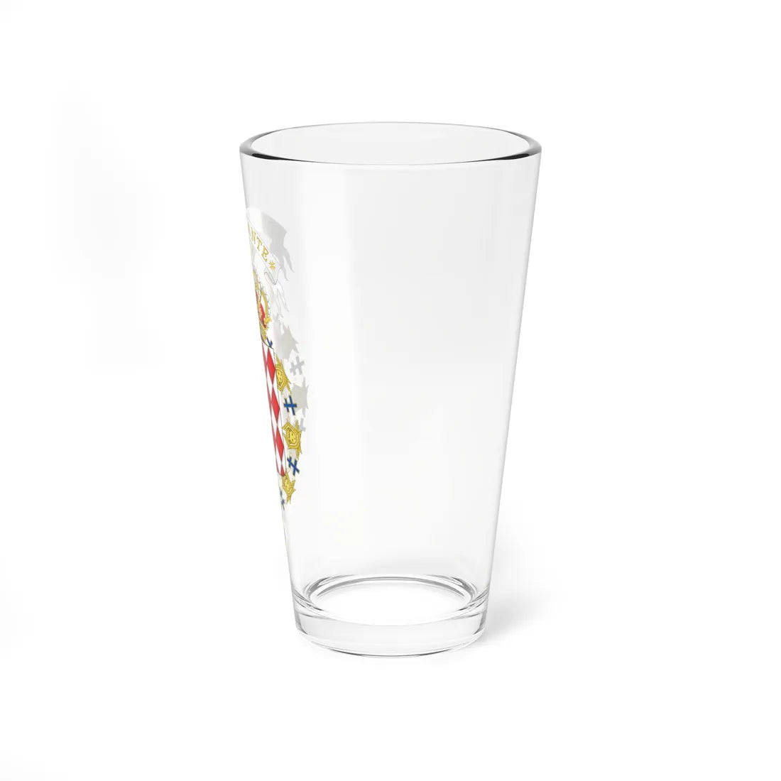 Coat of Arms of Rainier III of Monaco Order of the Seraphim (Spain) (Coat of Arms) Pint Glass 16oz - Go Mug Yourself