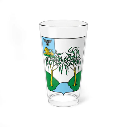 Coat of Arms of Rakitnoye rayon (Russia) (Coat of Arms) Pint Glass 16oz 16oz - Go Mug Yourself