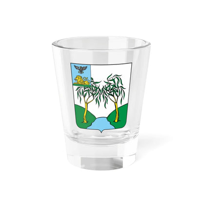 Coat of Arms of Rakitnoye rayon (Russia) (Coat of Arms) Shot Glass 1.5oz 1.5oz - Go Mug Yourself