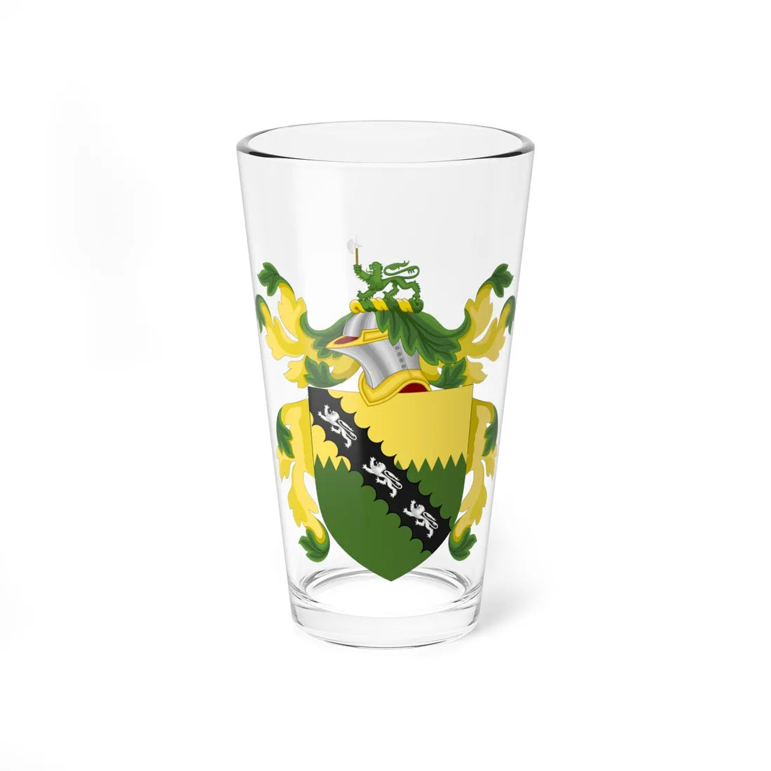 Coat of Arms of Ralph Waldo Emerson (United States) (Coat of Arms) Pint Glass 16oz 16oz - Go Mug Yourself