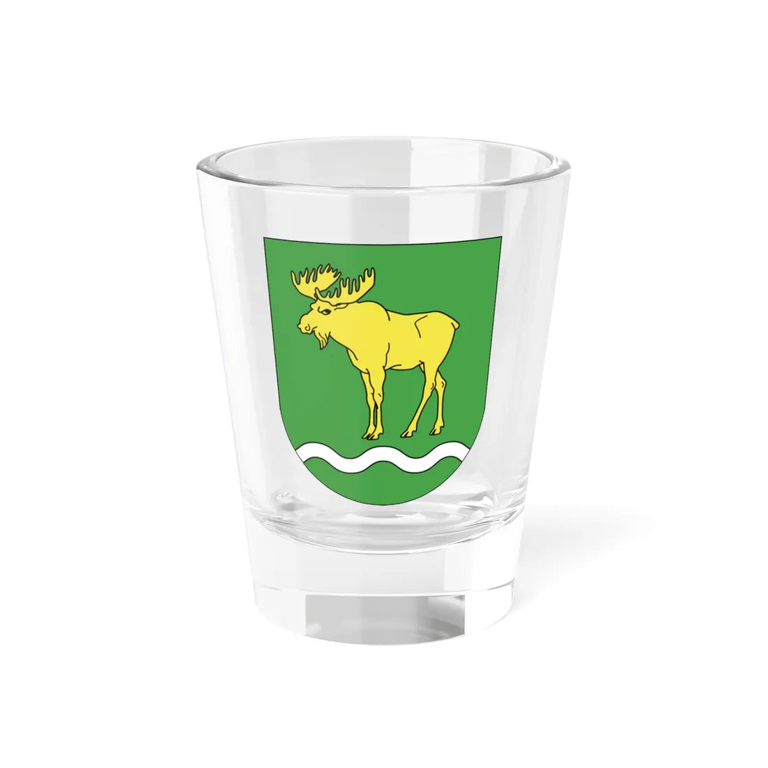 Coat of Arms of Rasony Belarus (Belarus) (Coat of Arms) Shot Glass 1.5oz 1.5oz - Go Mug Yourself