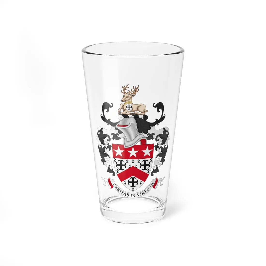 Coat of Arms of Red House School (England) (Coat of Arms) Pint Glass 16oz 16oz - Go Mug Yourself