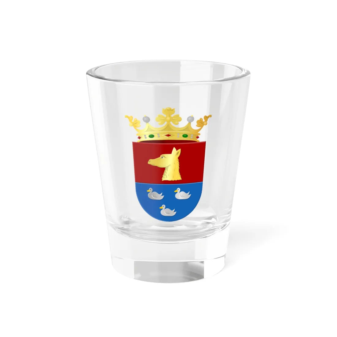 Coat of arms of Reeuwijk (Netherlands) (Coat of Arms) Shot Glass 1.5oz 1.5oz - Go Mug Yourself
