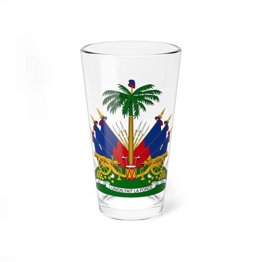Coat of arms of Republic of Haiti 1859-1964 (Haiti) (Coat of Arms) Pint Glass 16oz 16oz - Go Mug Yourself