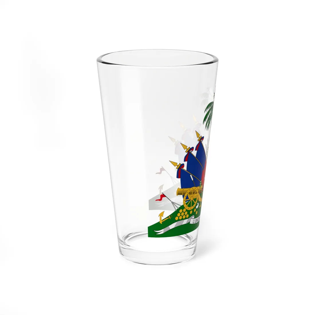 Coat of arms of Republic of Haiti 1859-1964 (Haiti) (Coat of Arms) Pint Glass 16oz - Go Mug Yourself