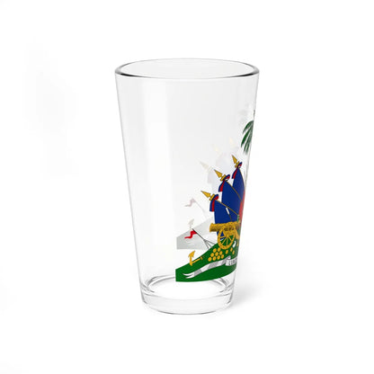 Coat of arms of Republic of Haiti 1859-1964 (Haiti) (Coat of Arms) Pint Glass 16oz - Go Mug Yourself