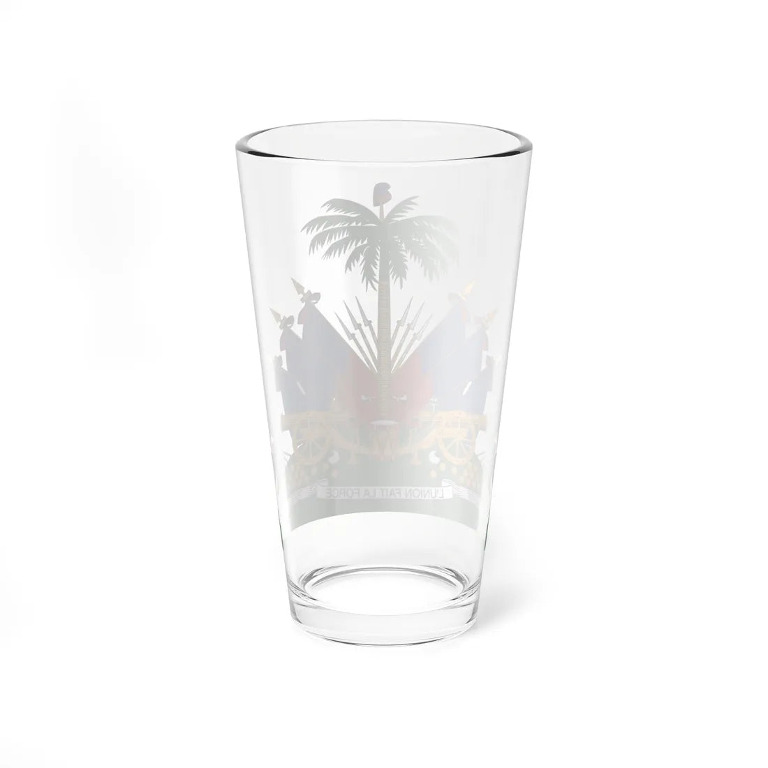 Coat of arms of Republic of Haiti 1859-1964 (Haiti) (Coat of Arms) Pint Glass 16oz - Go Mug Yourself