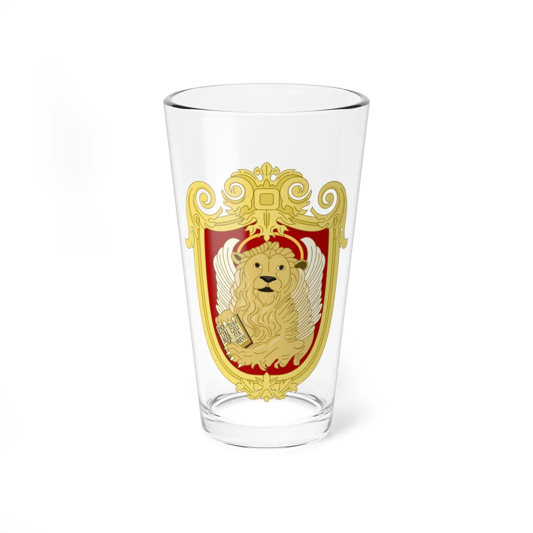 Coat of arms of Republic of Venice (Italy) (Coat of Arms) Pint Glass 16oz 16oz - Go Mug Yourself