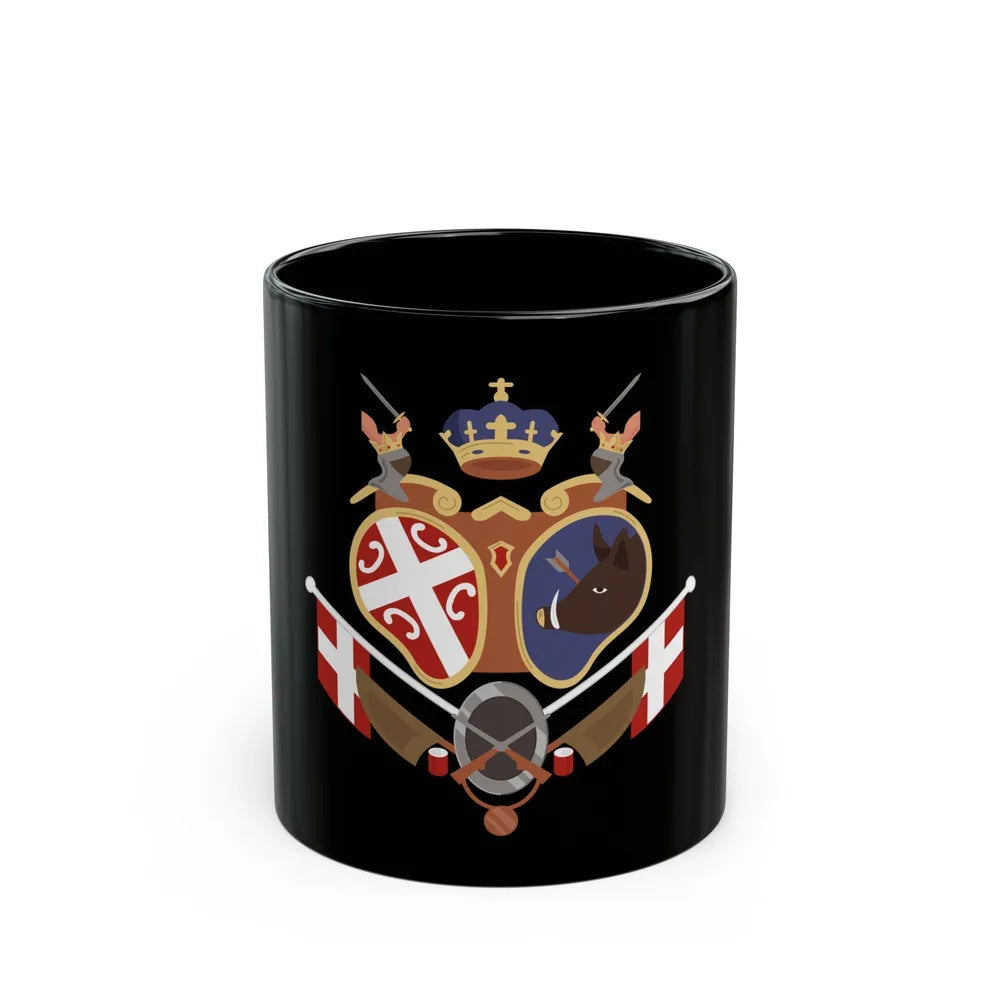 Coat of arms of Revolutionary Serbia - Black Coffee Mug-11oz-Go Mug Yourself