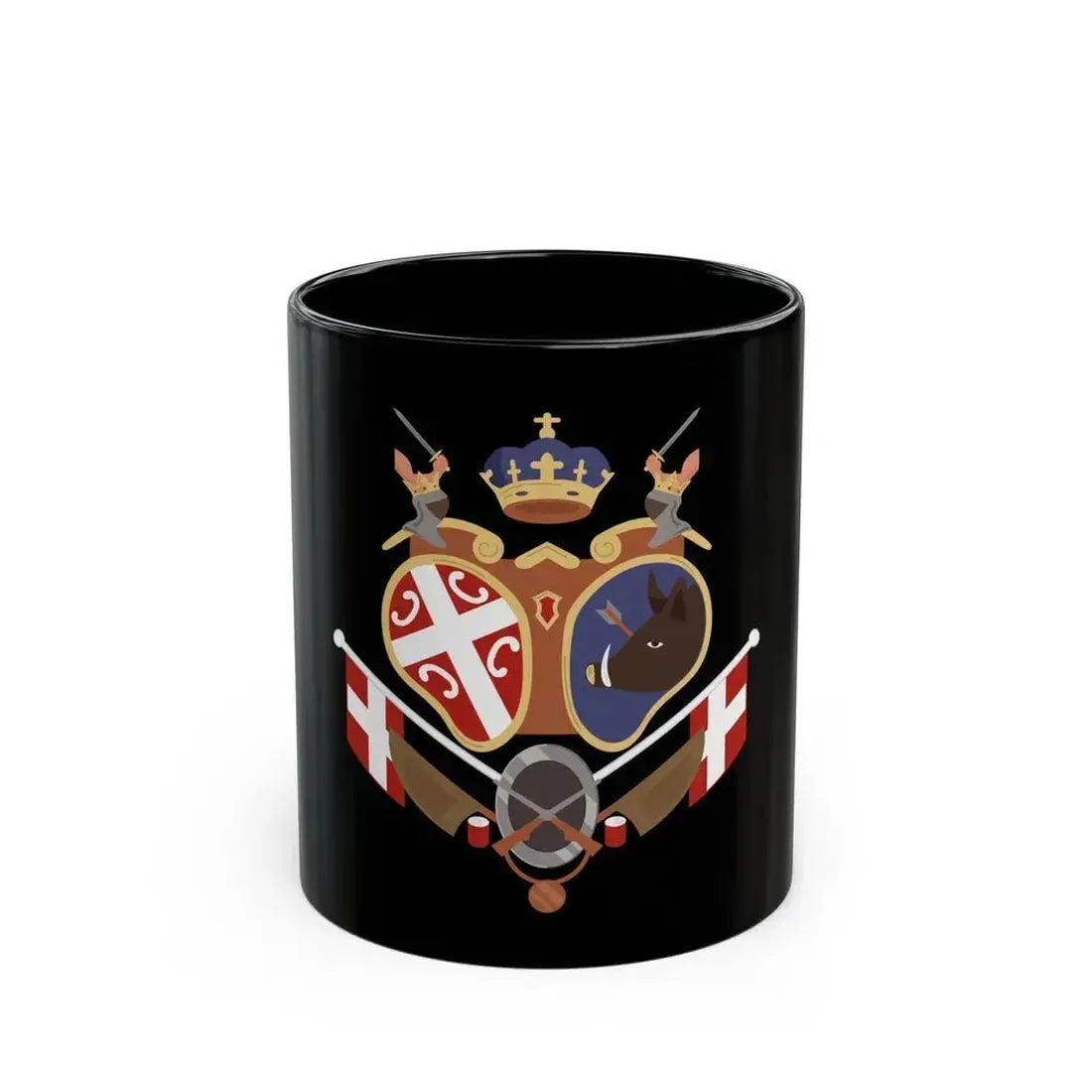 Coat of arms of Revolutionary Serbia - Black Coffee Mug 11oz - Go Mug Yourself