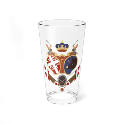 Coat of arms of Revolutionary Serbia - Pint Glass 16oz-16oz-Go Mug Yourself