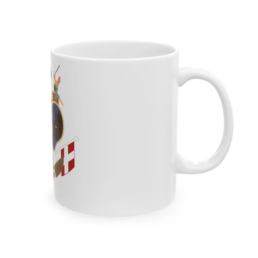 Coat of arms of Revolutionary Serbia - White Coffee Mug-Go Mug Yourself