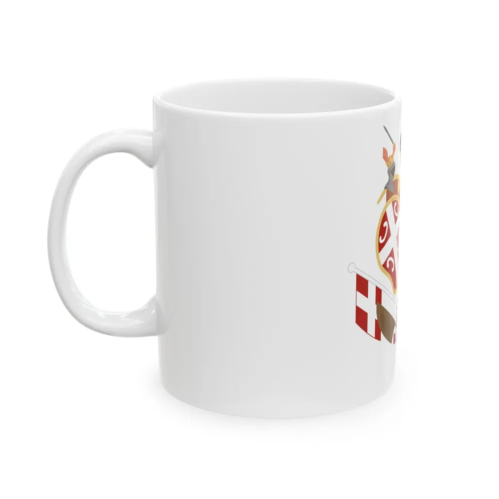 Coat of arms of Revolutionary Serbia - White Coffee Mug-Go Mug Yourself