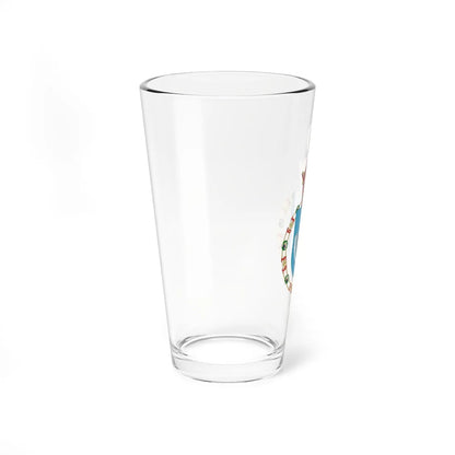 Coat of Arms of Reza Pahlavi Crown Prince of Iran Order of Isabella the Catholic (Iran) (Coat of Arms) Pint Glass 16oz - Go Mug Yourself