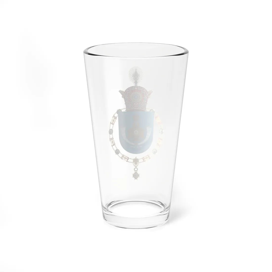 Coat of Arms of Reza Pahlavi Crown Prince of Iran Order of Isabella the Catholic (Iran) (Coat of Arms) Pint Glass 16oz - Go Mug Yourself