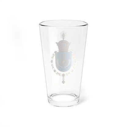 Coat of Arms of Reza Pahlavi Crown Prince of Iran Order of Isabella the Catholic (Iran) (Coat of Arms) Pint Glass 16oz - Go Mug Yourself