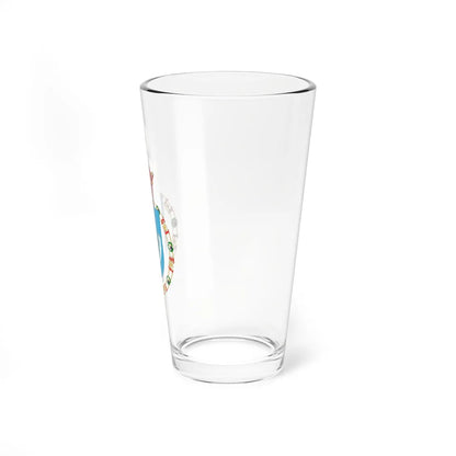 Coat of Arms of Reza Pahlavi Crown Prince of Iran Order of Isabella the Catholic (Iran) (Coat of Arms) Pint Glass 16oz - Go Mug Yourself