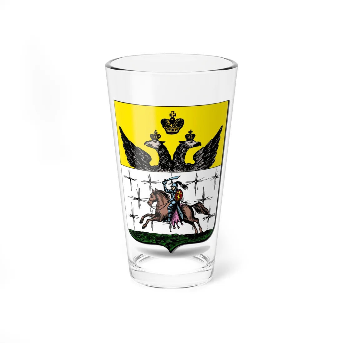 Coat of arms of Rezhitsa 1781 (Russia) (Coat of Arms) Pint Glass 16oz 16oz - Go Mug Yourself