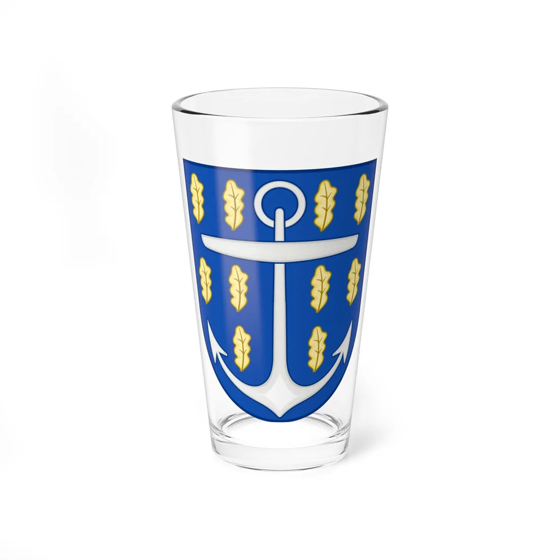 Coat of arms of Århus County1959-1970 (Denmark) (Coat of Arms) Pint Glass 16oz 16oz - Go Mug Yourself